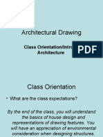 Architectural Drawing: Class Orientation/Intro To Architecture