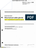 Mechanical Cable Glands: BS 6121: Part 2: 1989