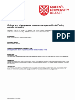 Optimal and Privacy-Aware Resource Management in Aiot Using Osmotic Computing