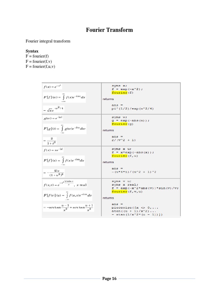 Fourier Transform 3 | PDF | Fourier Analysis | Discrete Fourier Transform
