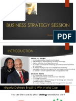 Business Strategy Session by Pastor Ray & Dr. Deloris Thomas