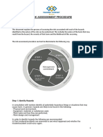 Risk Assessement Procedure