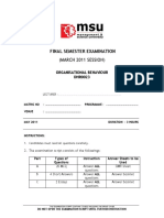 Final Semester Examination: (March 2011 Session)