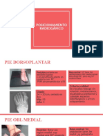 POSICIONAMIENTO RADIOGÁFICO Parte Inferior