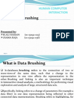 Data Brushing: Human Computer Interaction