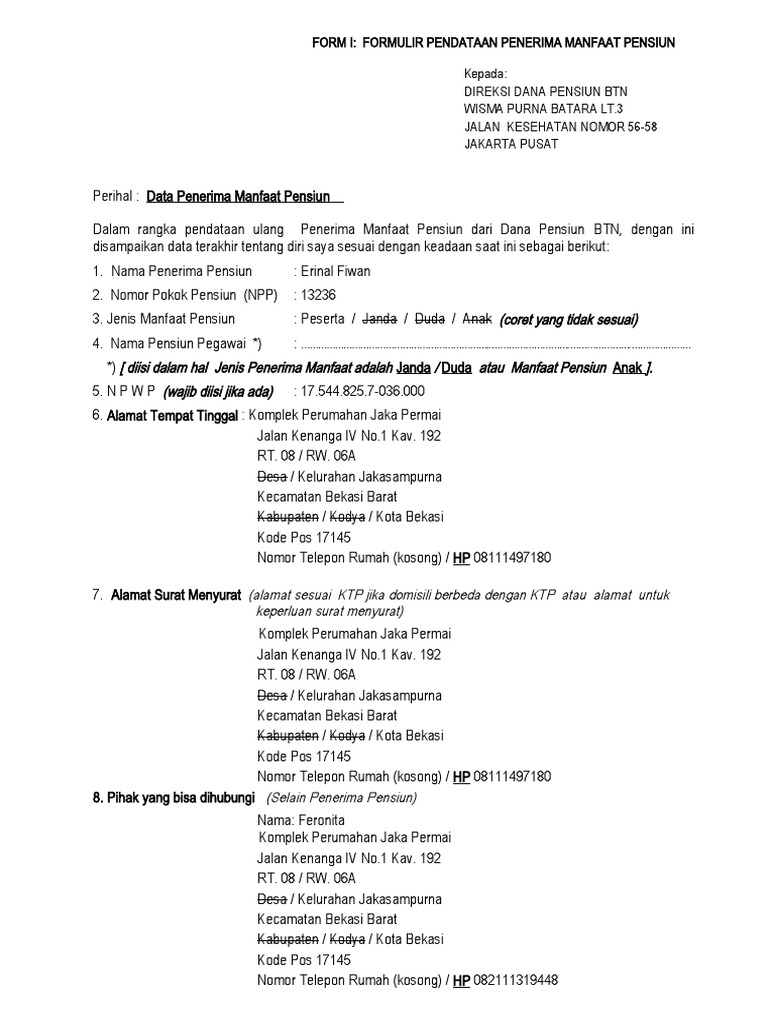 Form I | PDF