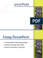 Blank Slide: Using Powerpoint
