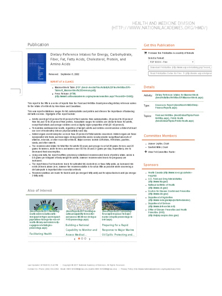 DIETARY REFERENCE INTAKES TABLE PDF visual data 3