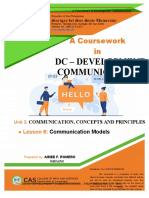 DC - Development Communication: A Coursework in