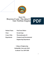 Brayton Cycle Report - Onel Israel