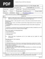 CSE3035 Principles of Cloud Computing: General Instructions (If Any) :1. OPEN BOOK Examinations, 2.