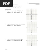 5-4 Midpoint Distance Formula