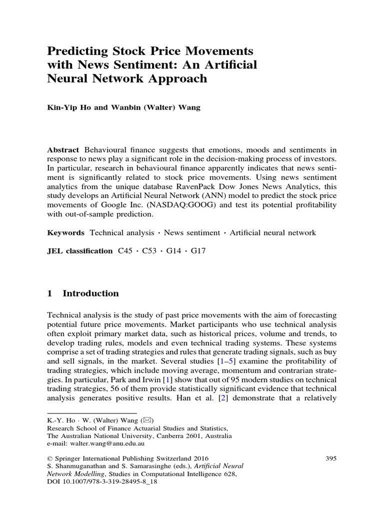 Studies in Computational Intelligence | PDF | Technical Analysis ...