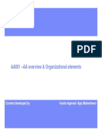 AA001 - AA Overview & Organizational Elements