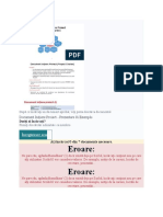 Eroare: Eroare:: Document Iniţiere Proiect - Prezentare Si Exemplu
