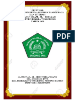 Proposal Pembangunan Depo Arsip Dan Taman Baca Dan Literasi Yayasan Islam. Al - Hidayah Kec. Periuk Kota Tangerang TAHUN 2020