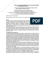 Avaliação Experimental Do Comportamento Fora Do Plano de Paredes de Alvenaria de Adobe