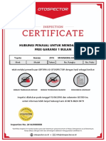 Sample Certificate