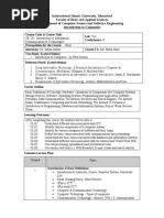 1 - Course Description & Outline - Introduction To ICT