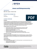 English For Business and Entrepreneurship Syllabus: Instructor Information