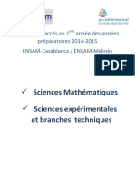 Concours Ensam Casablanca 1ere Annee Mathematiques