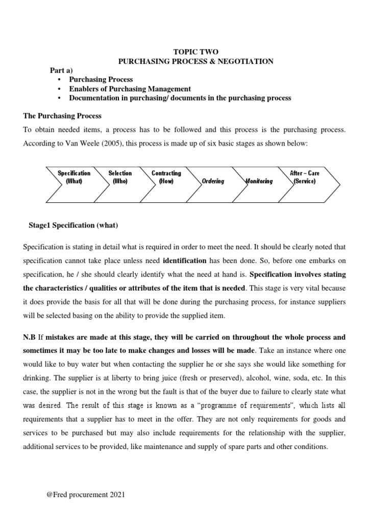Key Documents in the Purchasing Process | PDF | Procurement ...