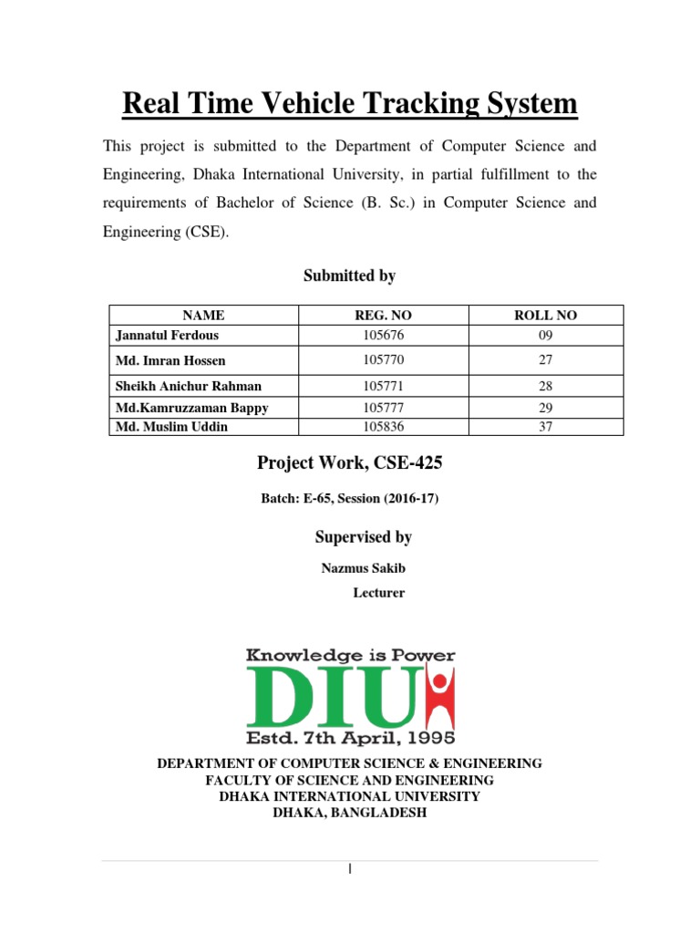 Real-Time Vehicle Tracking System Project | PDF | Java (Programming ...