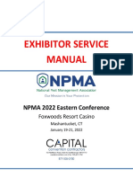 NPMA 2022 Eastern Conference Exhibitor Service Manual