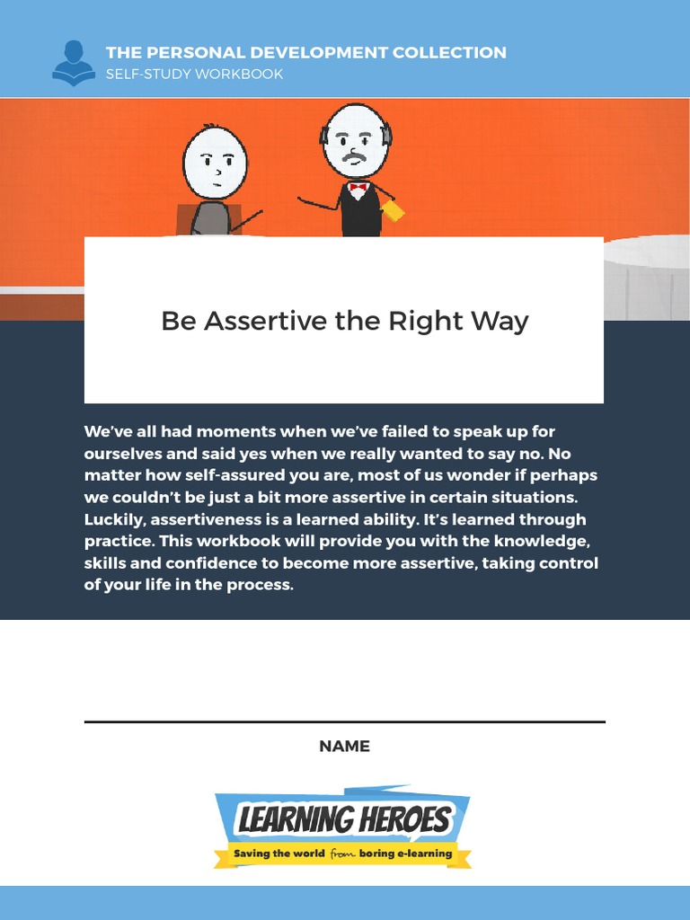 Be Assertive The Right Way Workbook Download Free Pdf Aggression