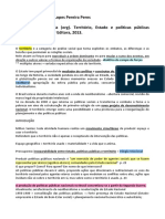 STEINBERGER, Marília. Território, Estado e Políticas Espaciais - Fichamento