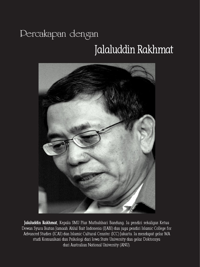 Percakapan Dengan Jalaluddin Rakhmat | PDF