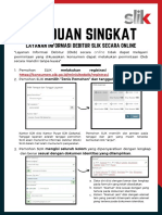 Panduan Singkat Layanan Informasi Debitur SLIK Secara Online