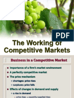 The Working of Competitive Markets