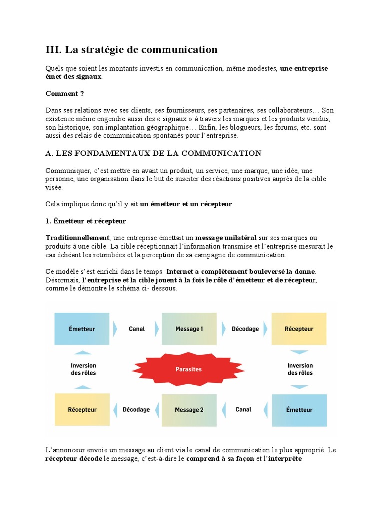 Stratégie de Communication Efficace | PDF | Publicité | la communication
