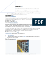 Design criteria of datacenter