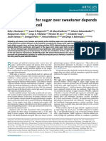 The Preference For Sugar Over Sweetener Depends On A Gut Sensor Cell