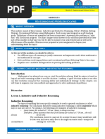 Reasoning and Problem Solving: Module Overview