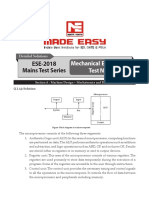 ESE-2018 Mains Test Series: Mechanical Engineering Test No: 8