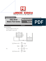 ESE-2018 Mains Test Series: Mechanical Engineering Test No: 12