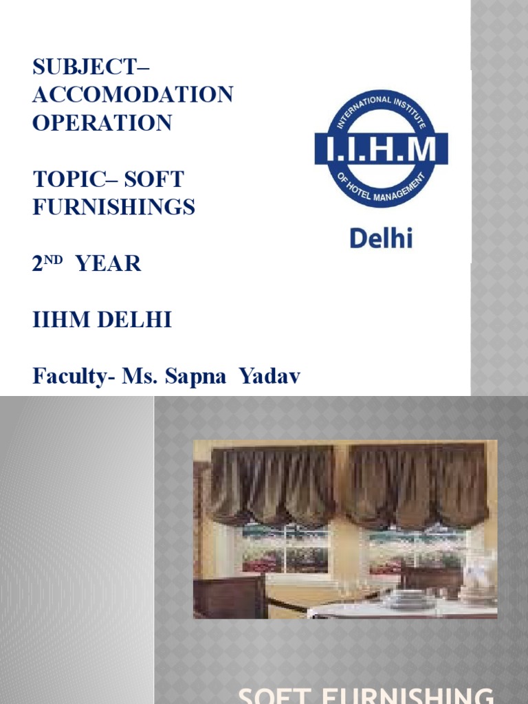 Soft Furnishings PDF