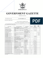 ZW Government Gazette Dated 2021 11 05 No 127