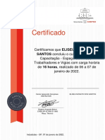 Certificado de conclusão de curso NR 33 e NR 35