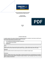 Plano de Ensino Desenho Técnico Mecânico Ead