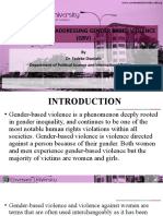 Analysing and Addressing Gender Based Violence (GBV)