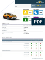 2017 Dacia Duster Datasheet