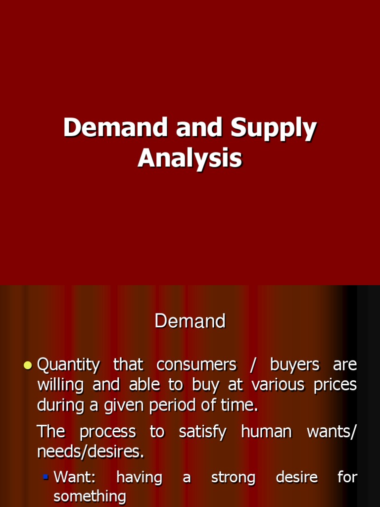 Demand Supply PDF Supply (Economics) Demand