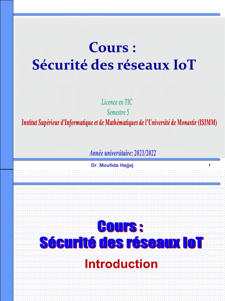 Sécurité des réseaux IoT : enjeux et défis | PDF | Internet des objets ...