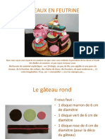 Gateaux en Feutrine