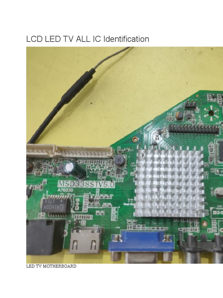 Identifying ICs in LED TV Motherboards | PDF | Field Effect Transistor ...