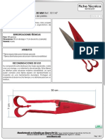 TIJERA BALONADORA RECTA 30 MM Ref. 101147 ACTUALIZADA 2019